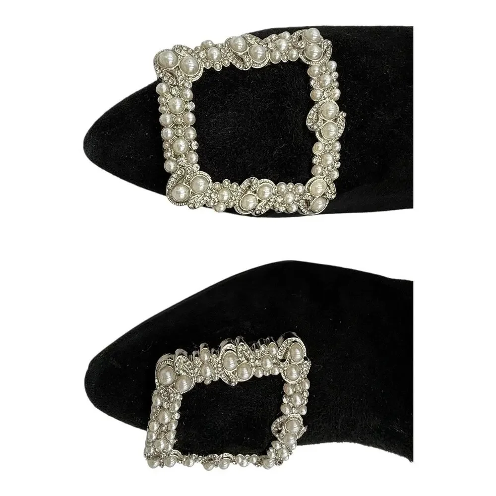 NWT No Box Sam Edelman Ulissa
Luster Jeweled Ankle
Booties Black Suede SZ 7.5 - Picture 2 of 7